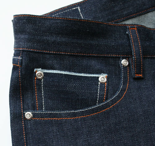 selvedge coin pocket