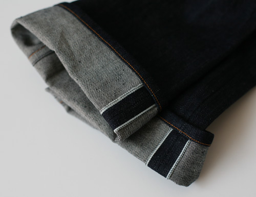 women's selvedge denim, cuffs