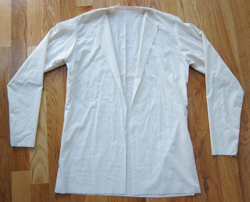 Mens jacket sloper test fit muslin