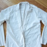men's jacket pattern test in muslin