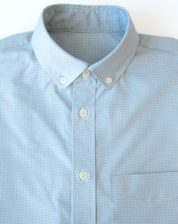 light gray gingham shirt