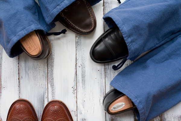 shoe bags with shoes inside