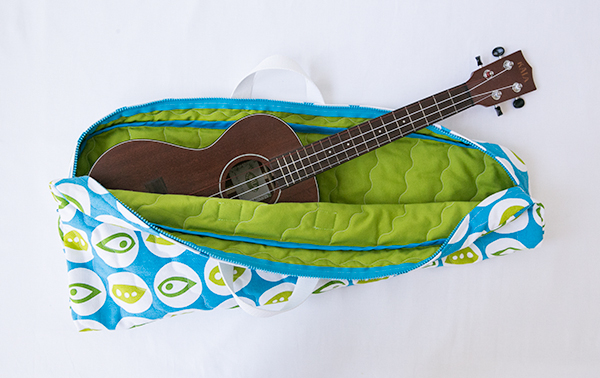 quilted ukulele bag