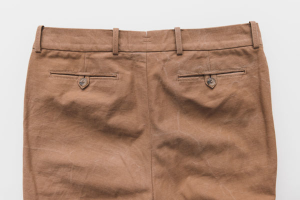 Chinos welted pockets